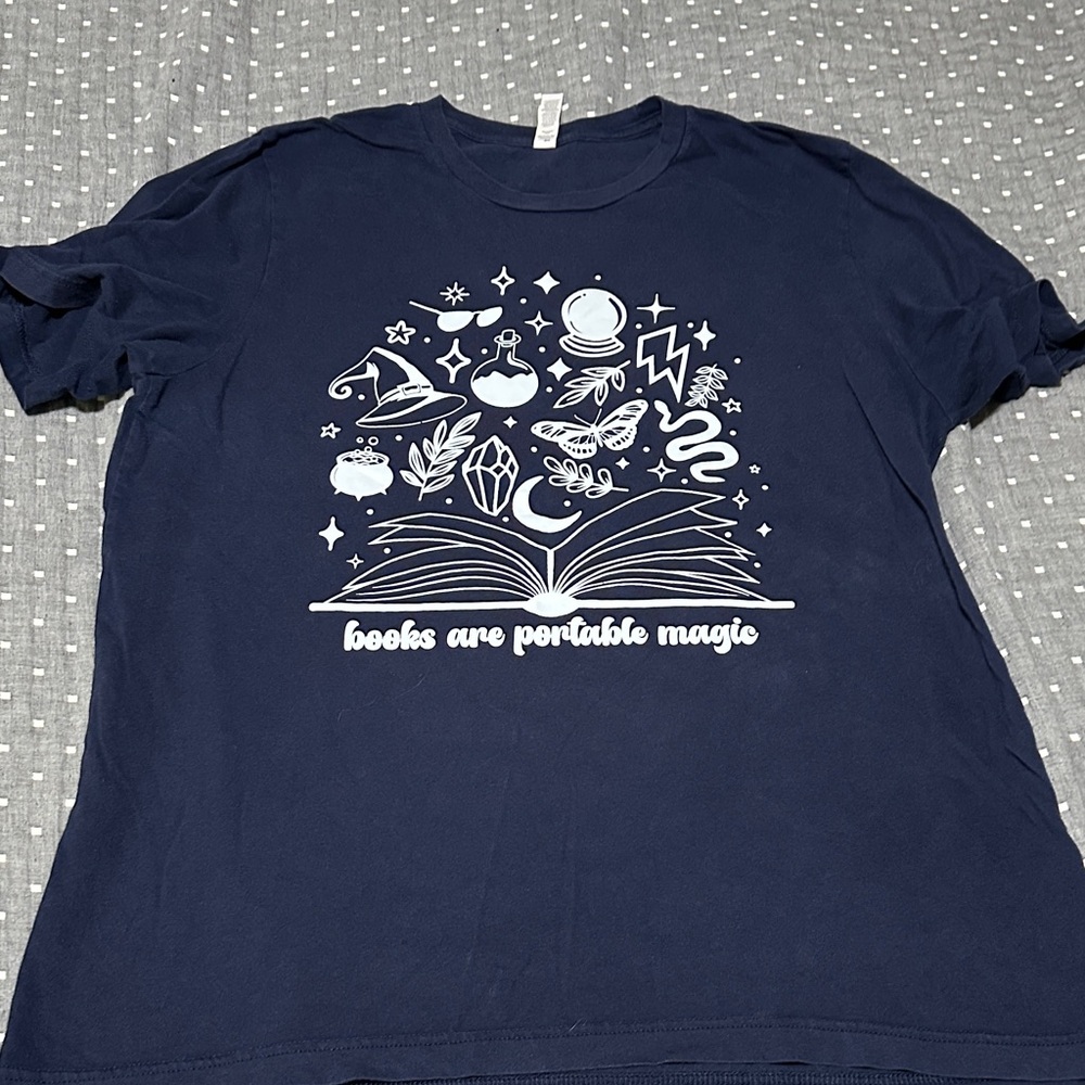 Bella Canvas Navy Tee with Graphic Design